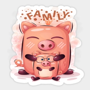 Family characters Sticker